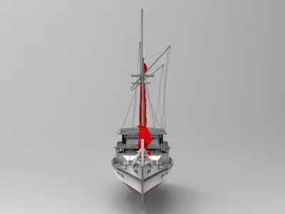 Pirate Ship 3D model 2