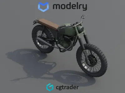 Motorcycle 3D model 9
