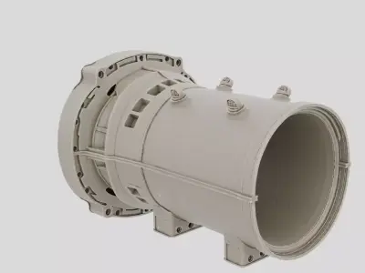 Industrial Machine Gearbox Housing for 3D print 3D model