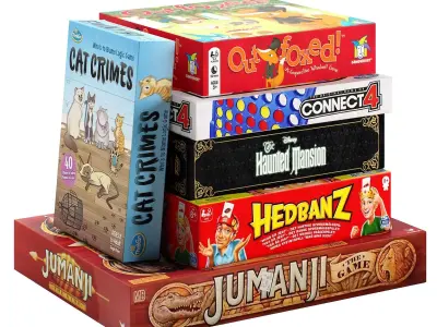 Board Games Pack 5 3D model