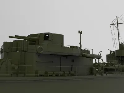 Battleship 3D model 2
