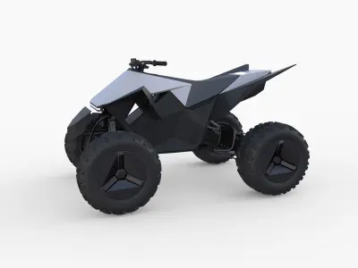 Tesla Cyberquad ATV 3D model purchase