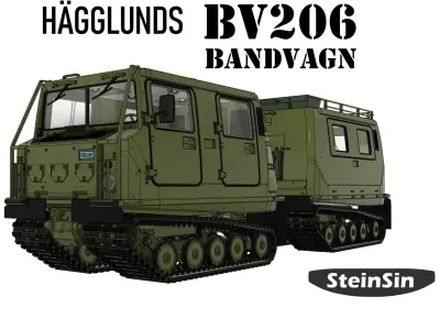 Hagglunds BV206 Bandvagn Free 3D print model