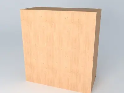 Indiana red pine shelf 3D model