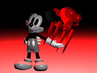 suicide mouse and suzzane thread 3D model