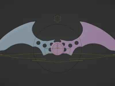 Arkham Asylum Batarang 3D model