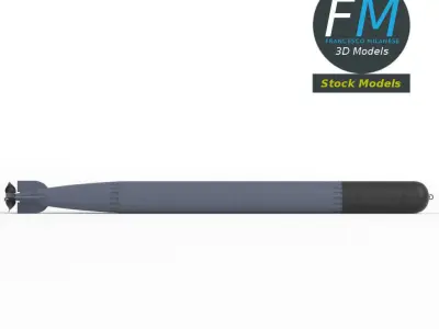 Torpedo weapon 3D model