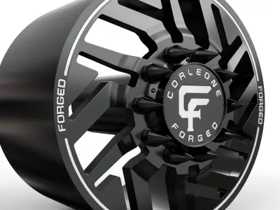corleone front dedalo dually wheel 3D print model