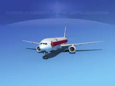 Boeing 777-300 MP Thai Airlines 3D model
