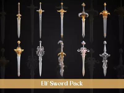Stylized Elf Sword Pack