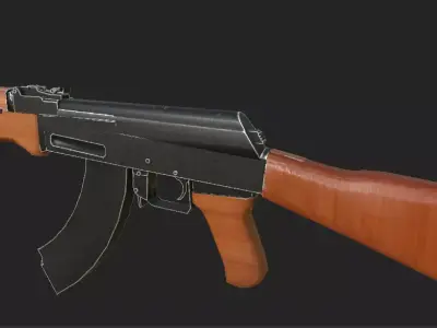 AK-47 ak - rifle for gta Low-poly 3D model purchase