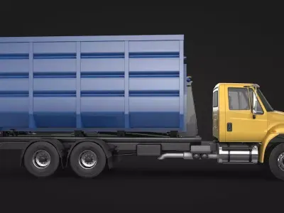Roller Container Truck 3D model