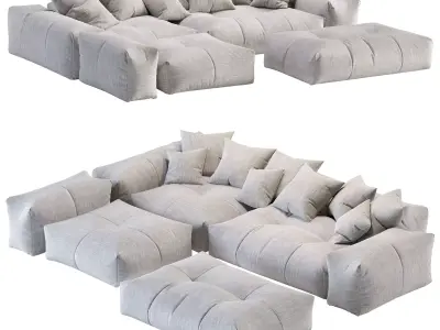 Pixel Corner Sofa Saba 3D model