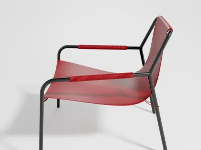 MODERN LEATHER CHAIR OX Denmarq SEPTEMBER 3D model