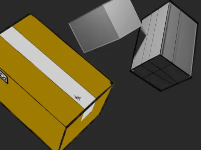 Box model  Free low-poly 3D model