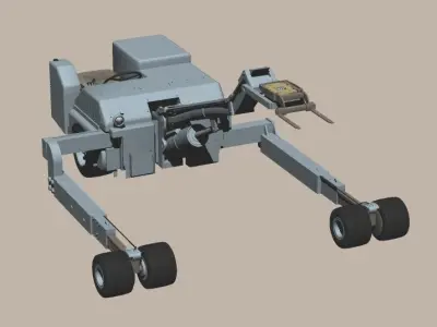HMU-83D USAF Bomb Loader and AGM-65 Maverick 3D model