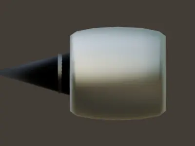Realistic Jet Engine 3D Model 3D model