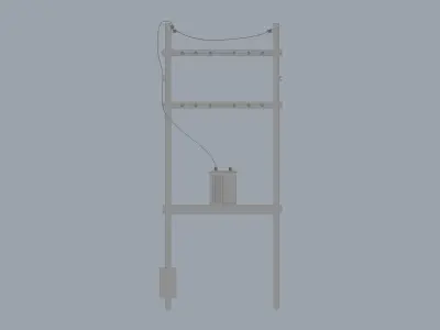 Electric Pole 3D model purchase
