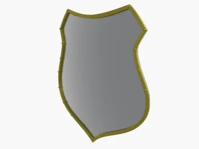 Medieval Shield 3D model shop