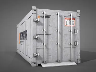 Refrigerated Shipping Container 3D model