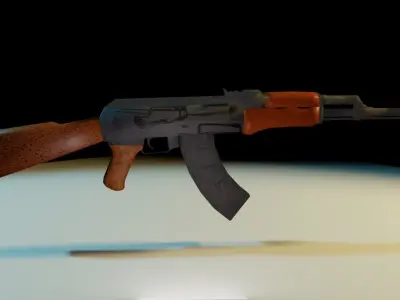 ak 47 3D model 3