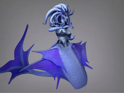 Siren Low-poly 3D model