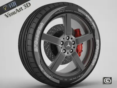 Wheel Mercedes CLS 8 3D model
