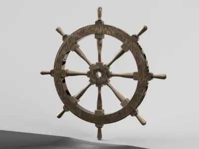 ship  wheel 3 3D model