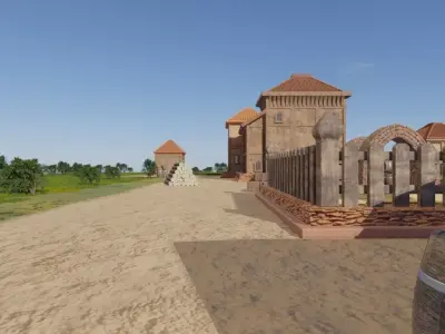 Ancient Mountain Village 3D model purchase