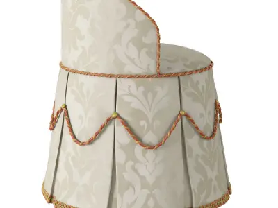 Vanity Stool Mason art Low-poly 3D model