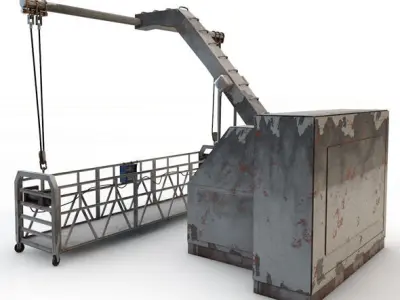 Window Cleaner Platform 3D model