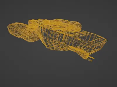 Scifi Star Wars Ship 3D model