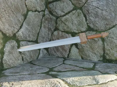 Roman Spatha Short Sword Free low-poly 3D model