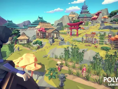 POLYGON - Samurai  Low-poly 3D model