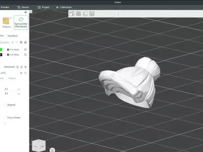 Custom3Dprint Minifigure Accessory - Minifigure Hair S2 - 012 3D print model