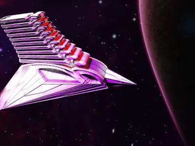 space craft Low-poly 3D model purchase