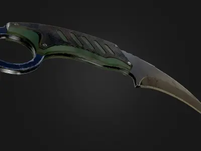Karambit MTech USA MT-665BG Low-poly 3D model