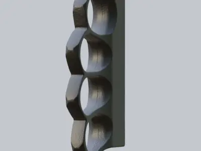 Brass knuckle US 1918  3D model