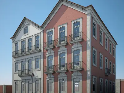 Apartment Building 16 3D model