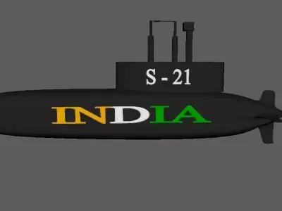 Submarine remote control 3D model