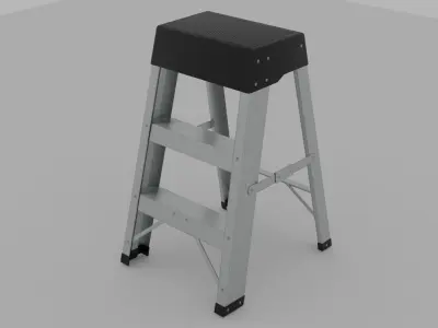 Step Ladder Low-poly 3D model order