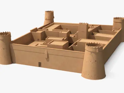  Desert Fortress Layout AlMasmak 