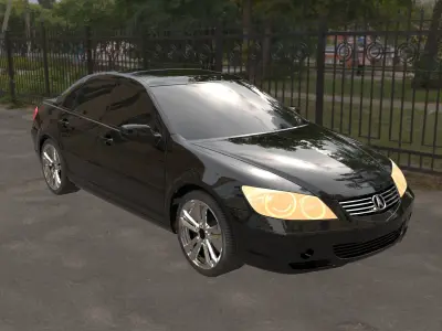 Mazda and Acura Car 3D Model Free low-poly 3D model