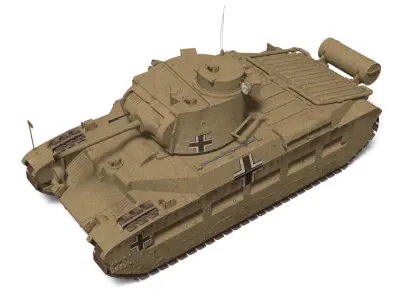 Panzerkampfwagen MkII748 3D model