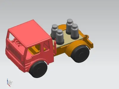 Truck dump 3D print model