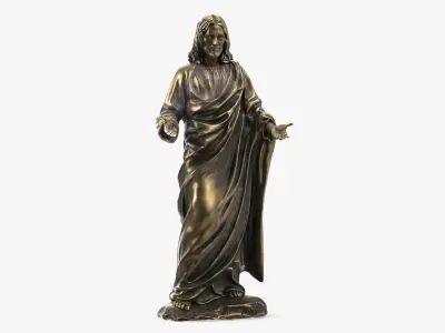  Jesus Christ Statue in Blessing Pose Bronze 