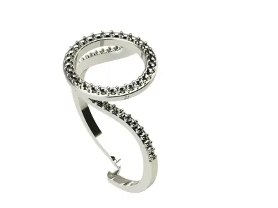 rings modular design or two parts that separated and reattached 3D print model