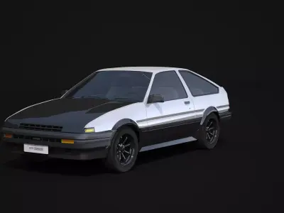 Toyota AE86 Trueno 3D model