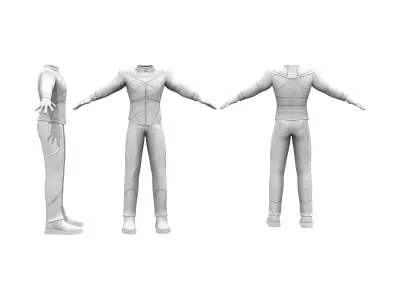 M Romulan Outfit Low-poly 3D model