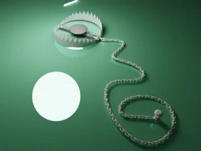 Bear Trap 3D model Low-poly 3D model